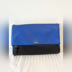 KATE SPADE NEW YORK 3 Tone Leather Crossbody/Convertible Clutch